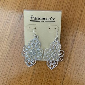 BRAND NEW Francesca Dangling Silver Earrings